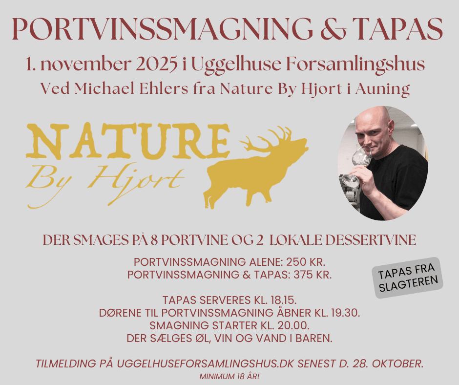 Portvinssmagning med mulighed for tapas